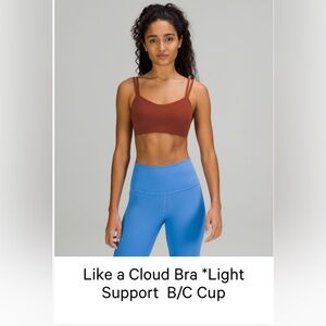 Lululemon Like a Cloud Bra *Light
Support B/C Cup size 2 Date brown